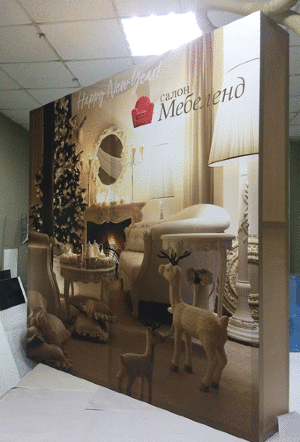 Пресс-волл тип D2 (объемный)