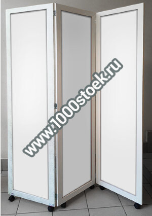 Ширма «Стиль-2» из МДФ профиля, складная