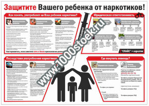 Стенд "Борьба с наркоманией"