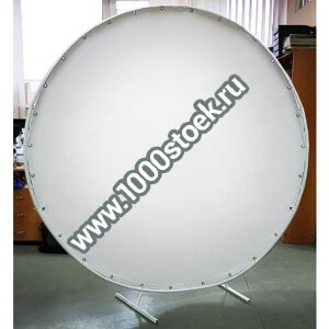 Круглый фон с пластиковым креплением