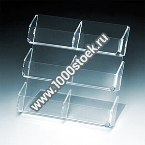 Настольная буклетница для визитных карточек на 6 отделений