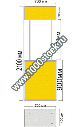 Промостойка прямоугольная