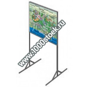 Уличный переносной стенд КС1 (без дверцы)