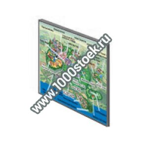 Уличный переносной стенд КС4 (без дверцы)