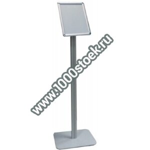 Информационная стойка с наклонной защелкивающейся рамкой формата А4 