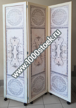 Ширма «Стиль-1» из МДФ профиля, складная